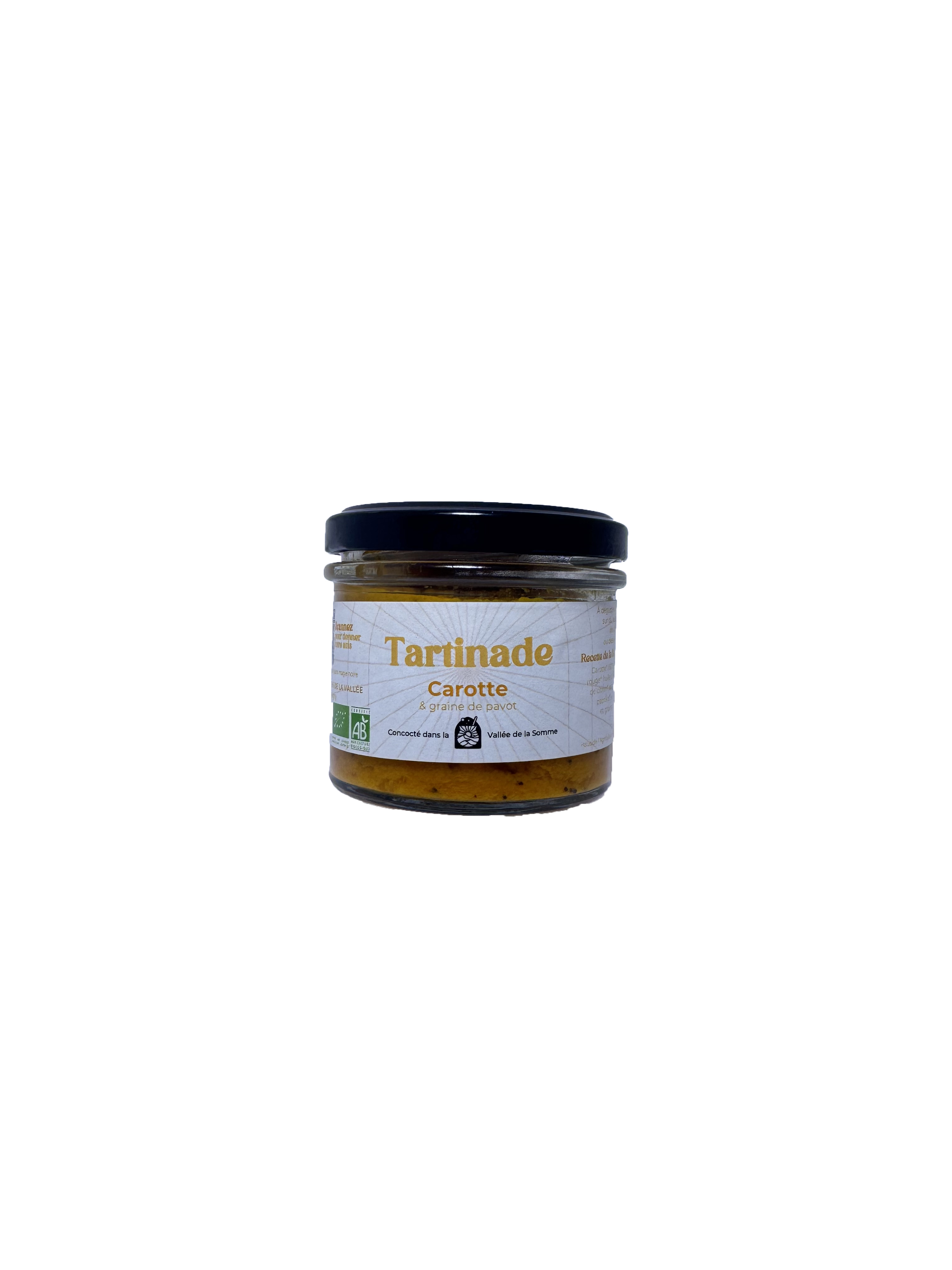 Tartinade carotte et graines de pavot