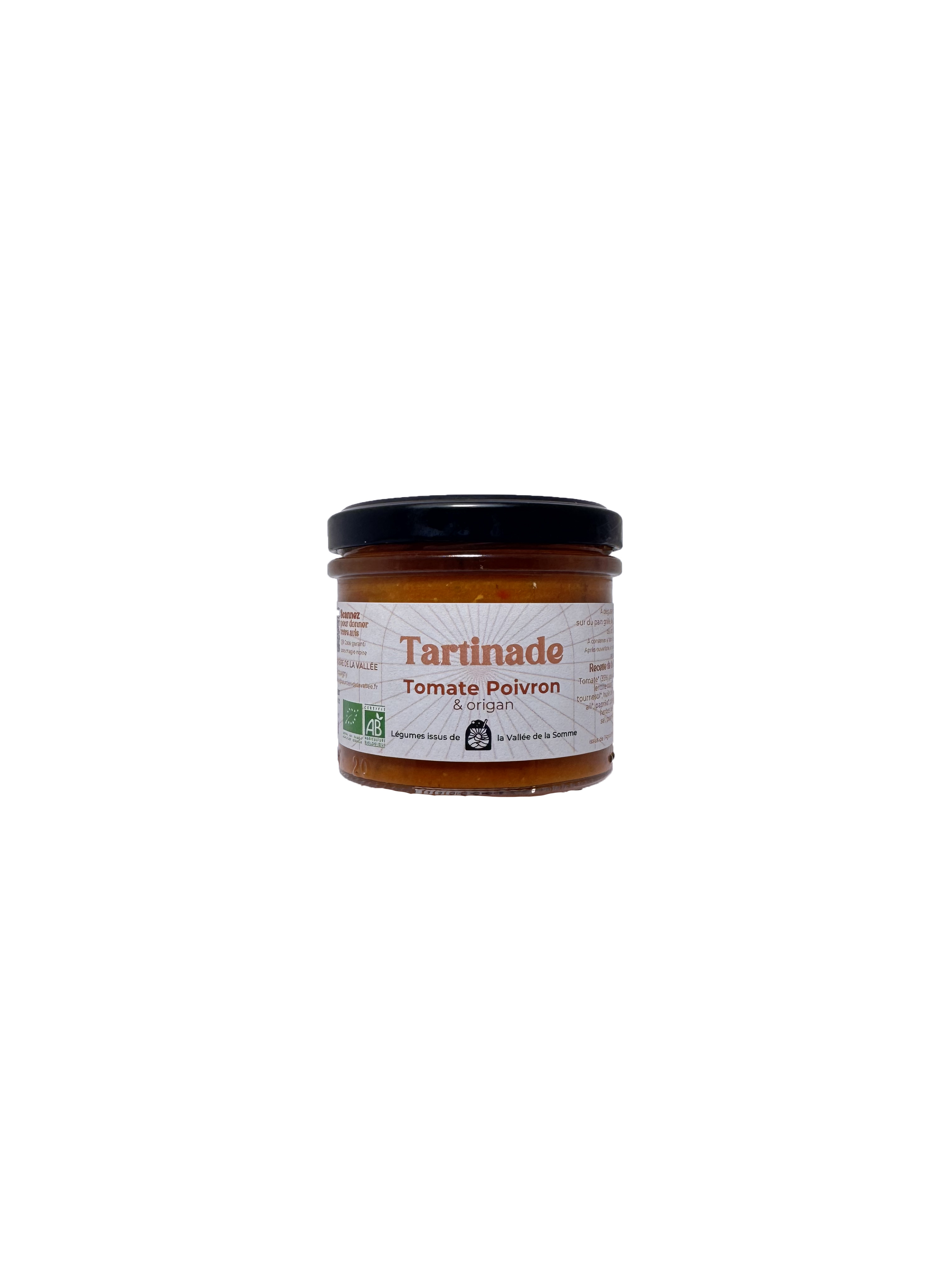 Tartinade tomate poivron et origan